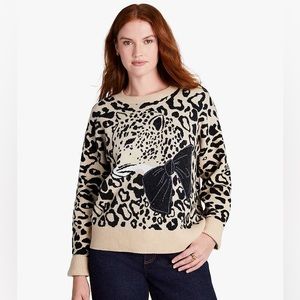 Kate Spade Leopard Bow Sweater